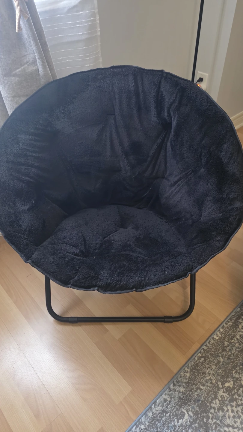 Black Saucer Chair