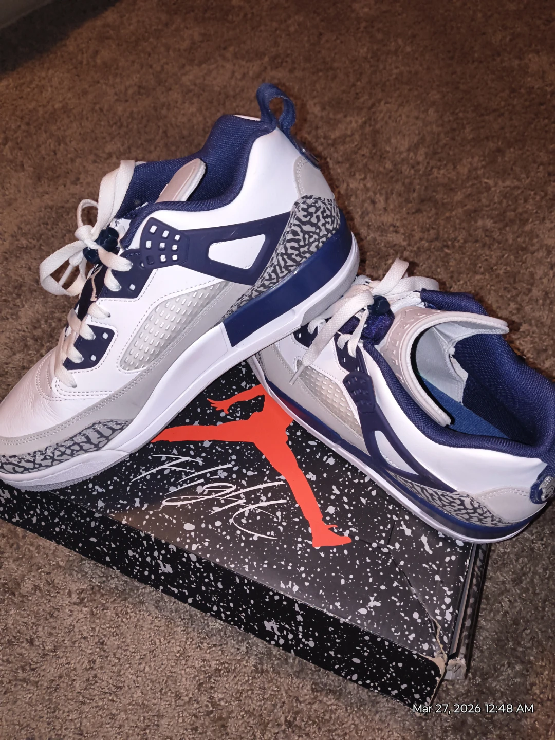 Jordan 4 Retro Georgetown Hoyas Basketball Shoes - photo 2