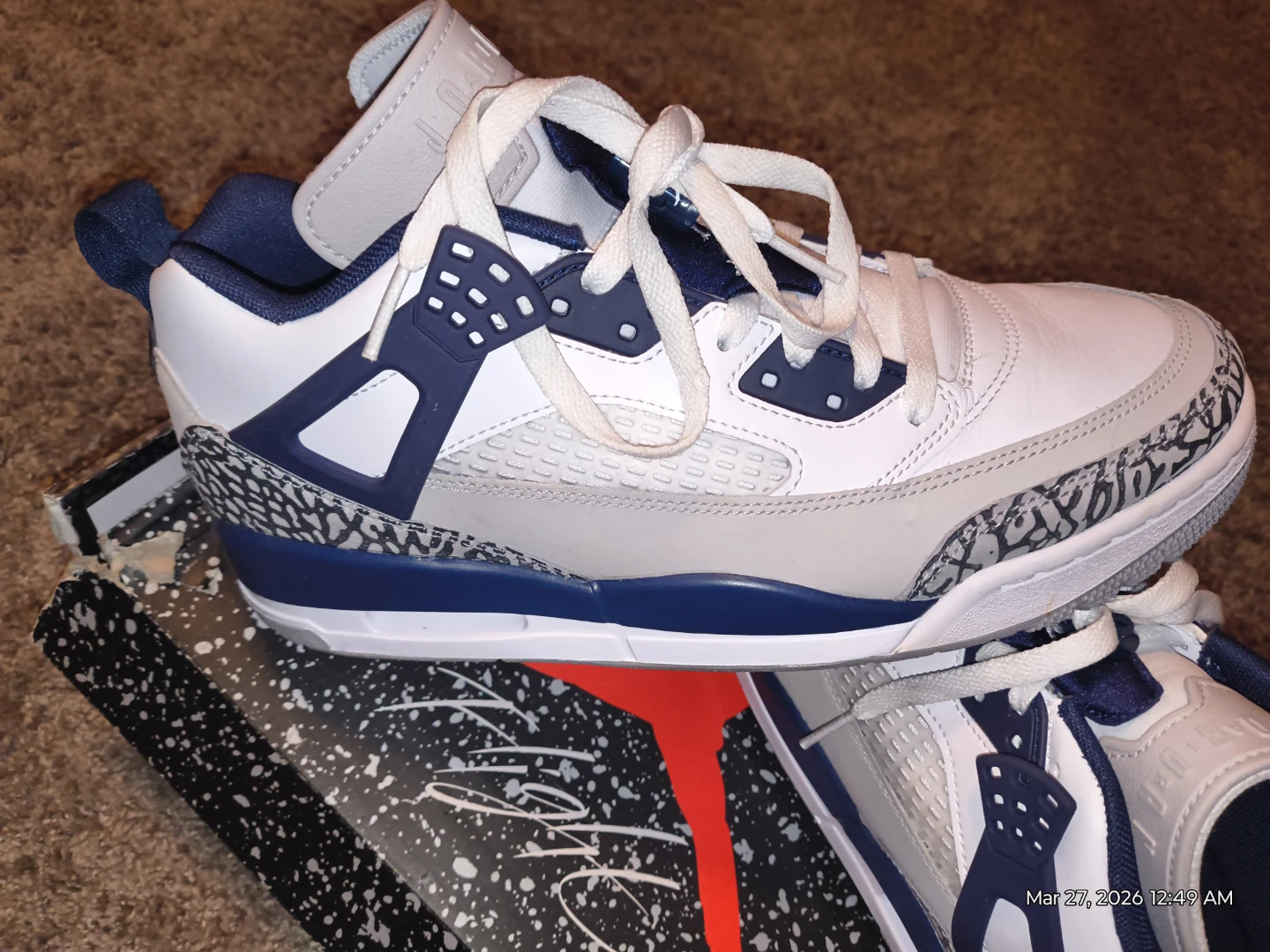 Jordan 4 Retro Georgetown Hoyas Basketball Shoes - photo 4