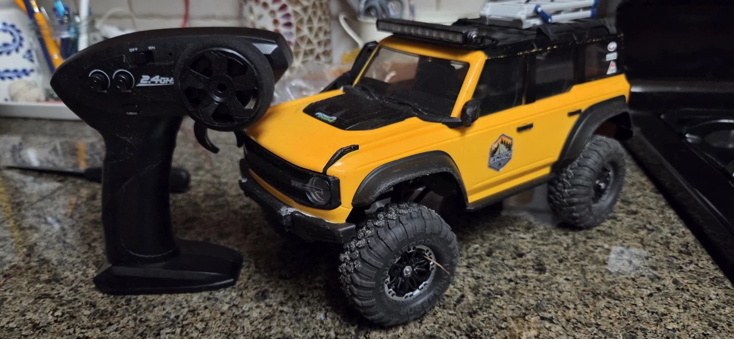 Yellow Remote Control RC crawler with Controller - photo 3