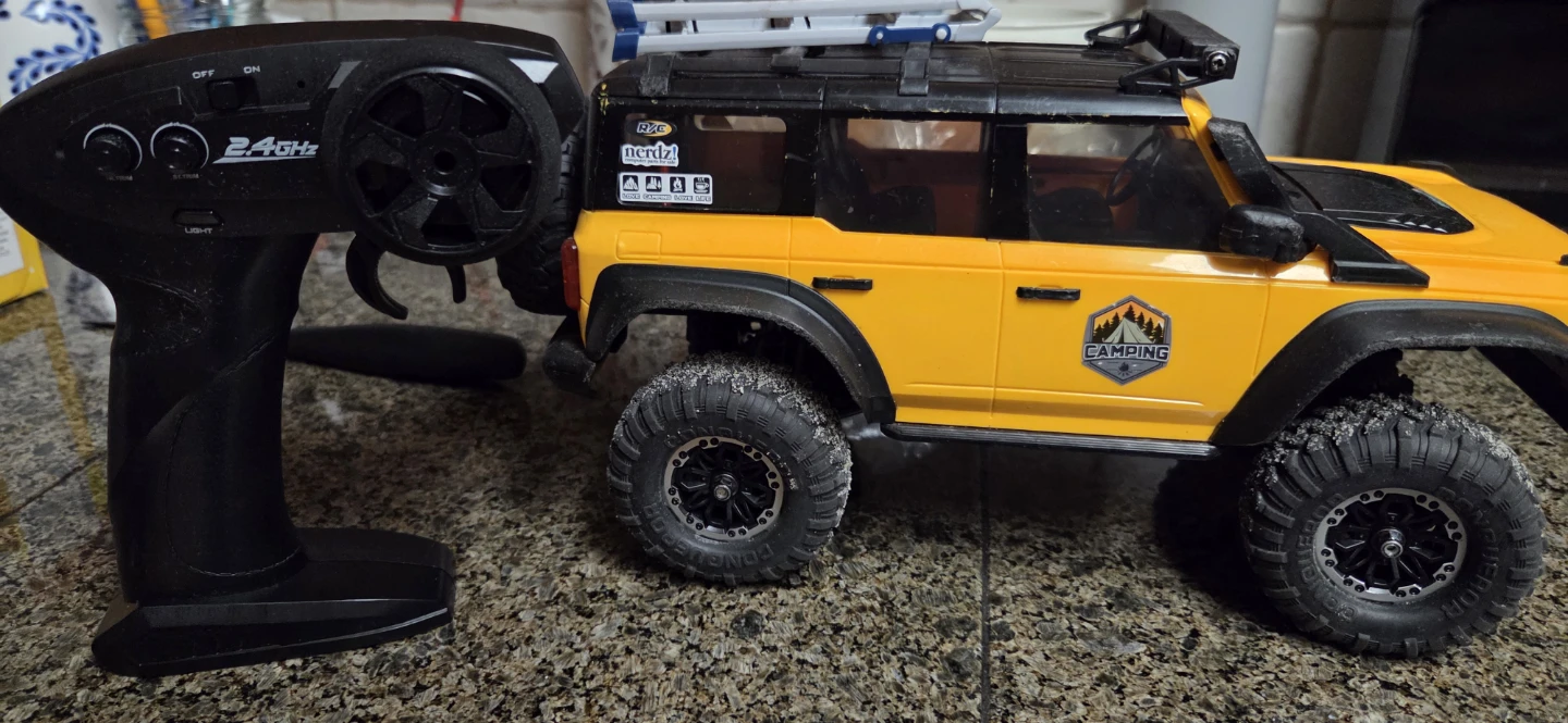 Yellow Remote Control RC crawler with Controller - photo 4