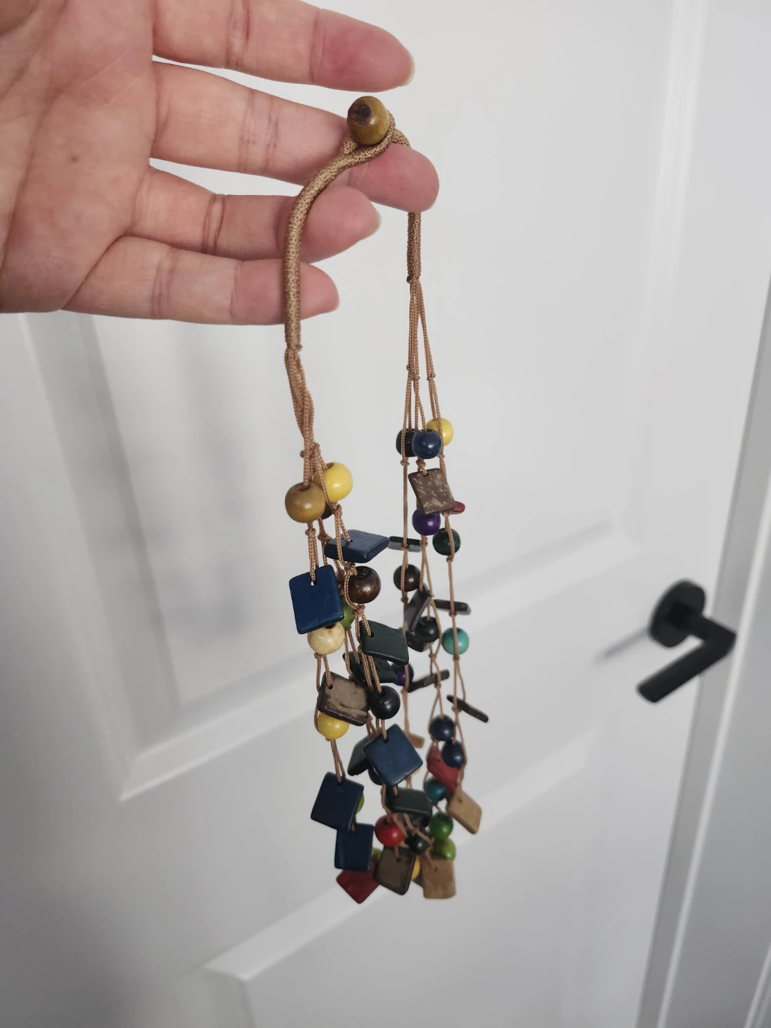 Colorful Wood Bead Necklace - photo 5