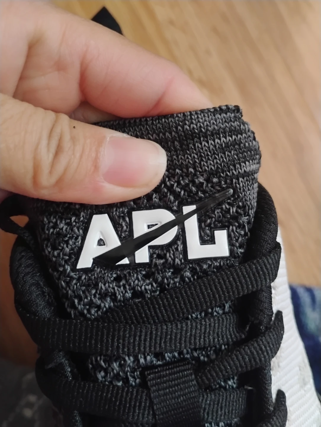 APL Athletic Propulsion Labs White/Black Knit Running Shoes - photo 4