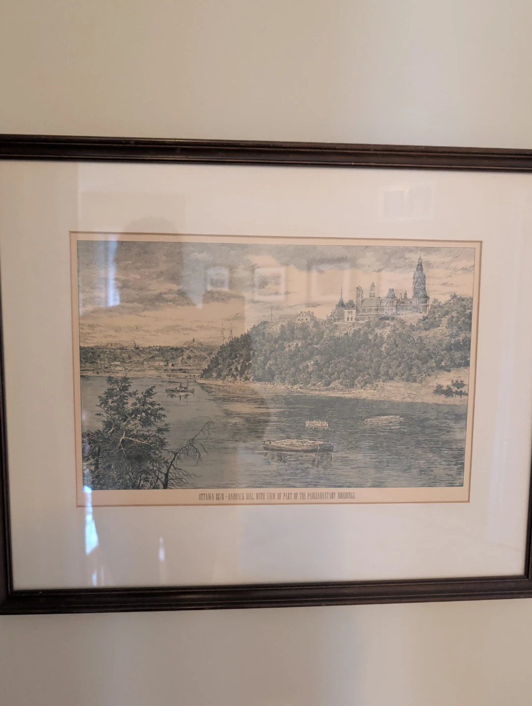 Ottawa, 1878 - Barrack Hill with View of Parliament Buildings