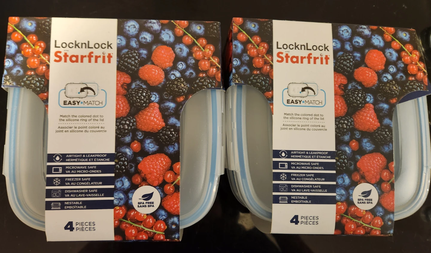 Starfit LocknLock Square Tupperware Containers