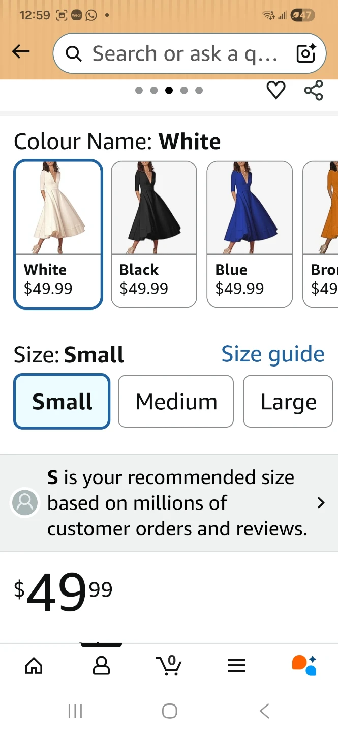 Yming Women's Vintage Deep V Neck Cocktail Dress - photo 3