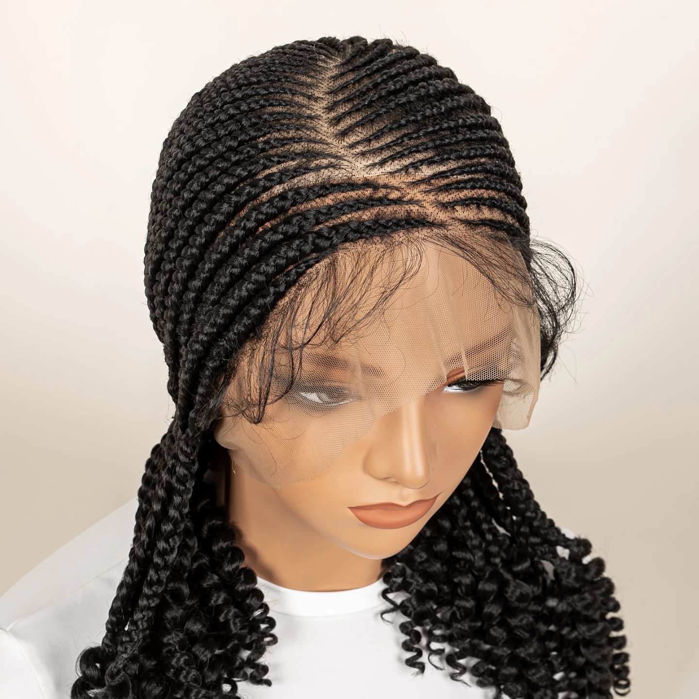 New!!! Braided Wig with Curly Ends - 14 Inch - photo 5