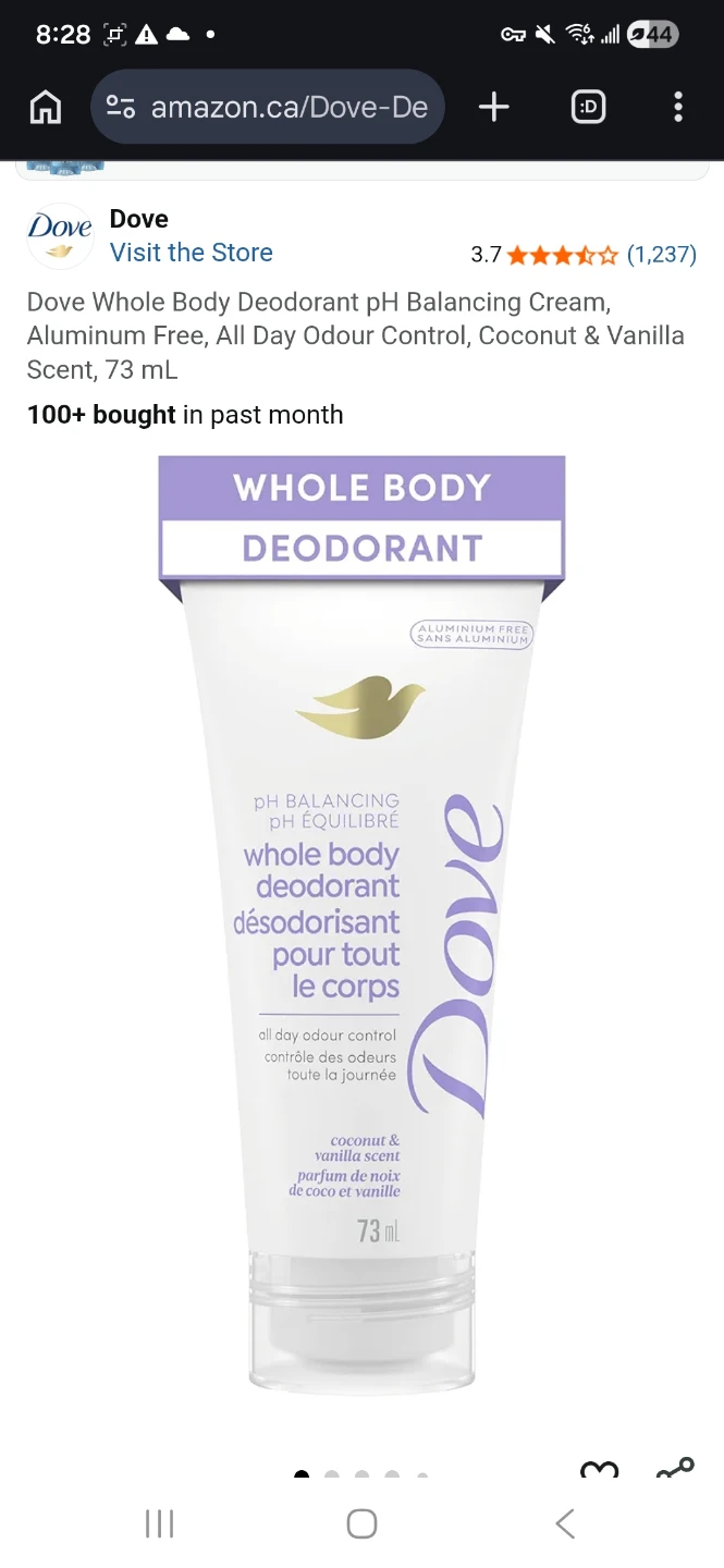 Buy 3 for 12 Dove Whole Body Deodorant