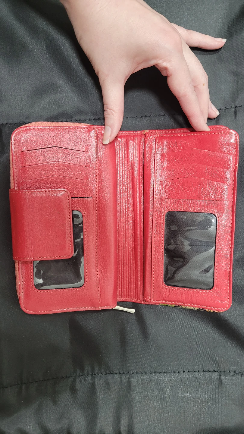Red Wallet with Floral Design - photo 3