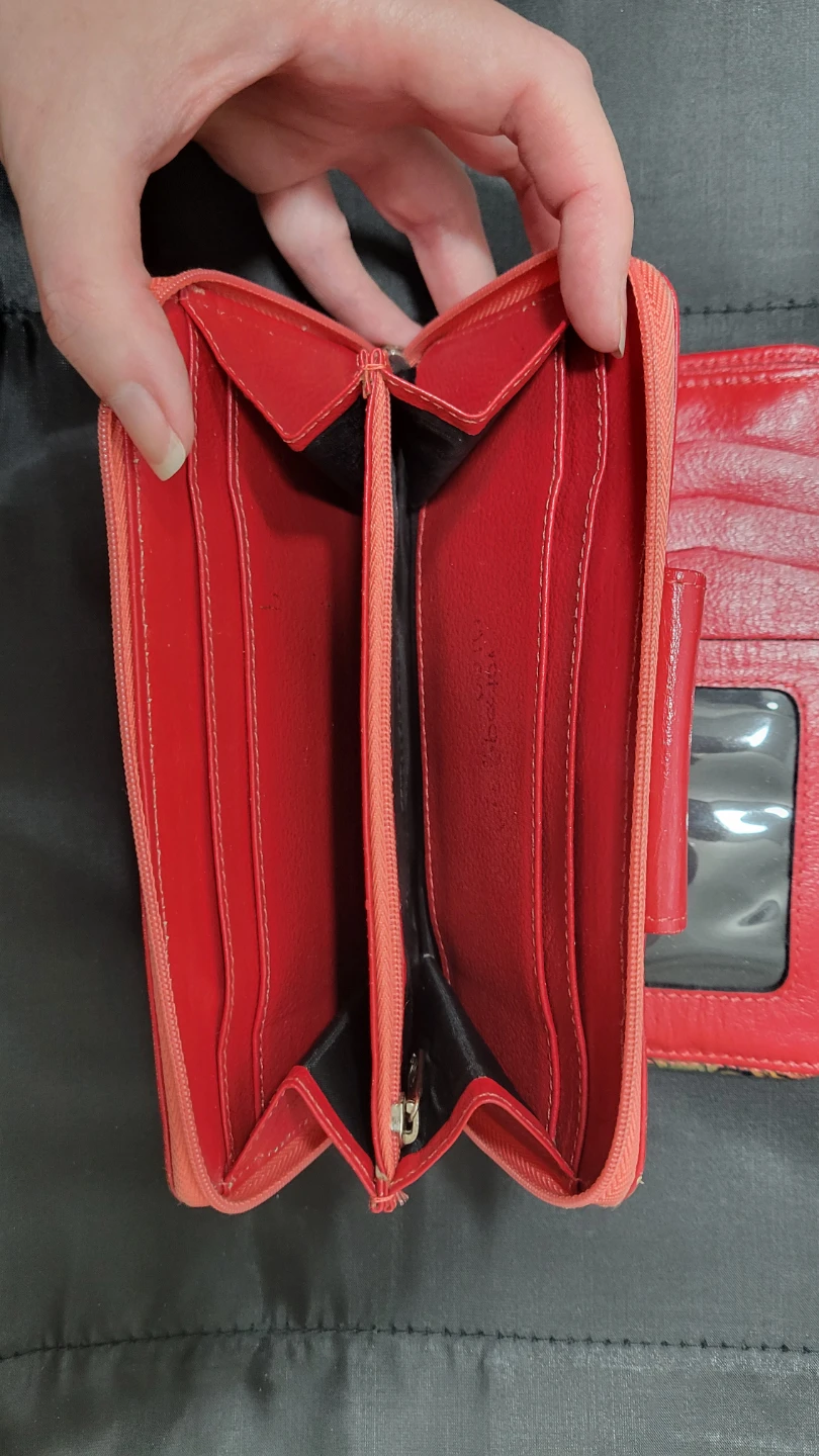 Red Wallet with Floral Design - photo 5