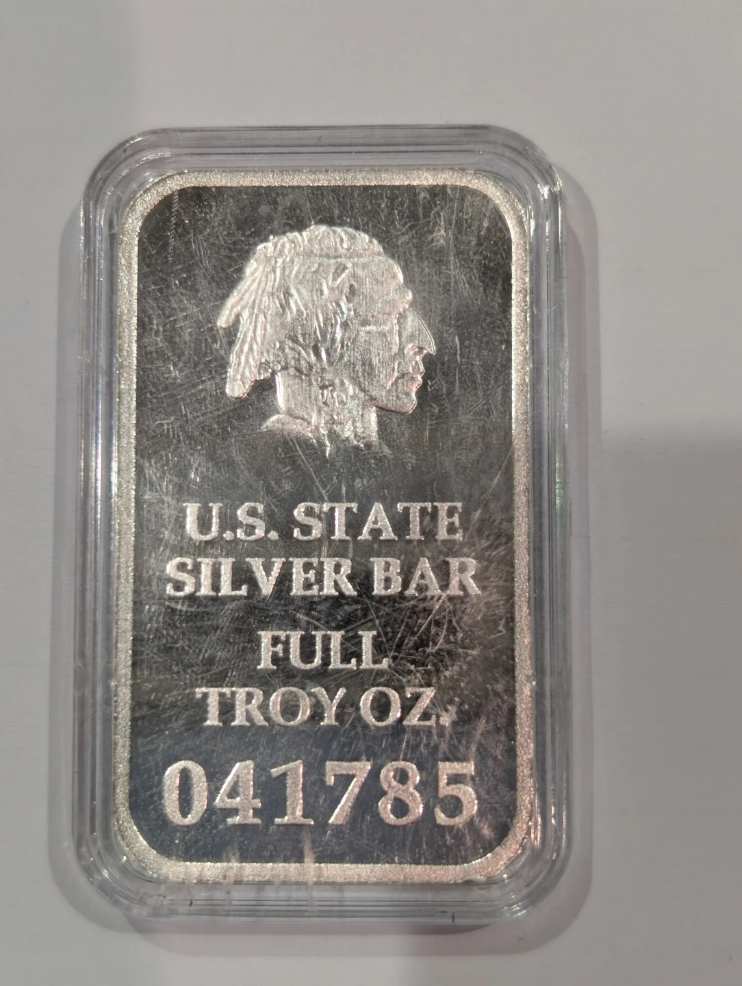 U.S. State Silver Bar - Full Troy Oz - Maine Map Design