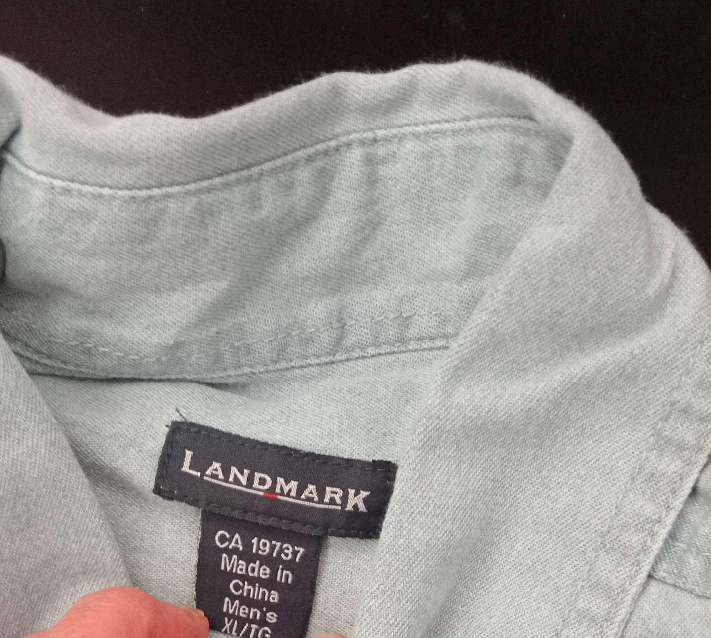 Landmark Men's XL/TG Long Sleeve Denim Shirt 🤎 - photo 3