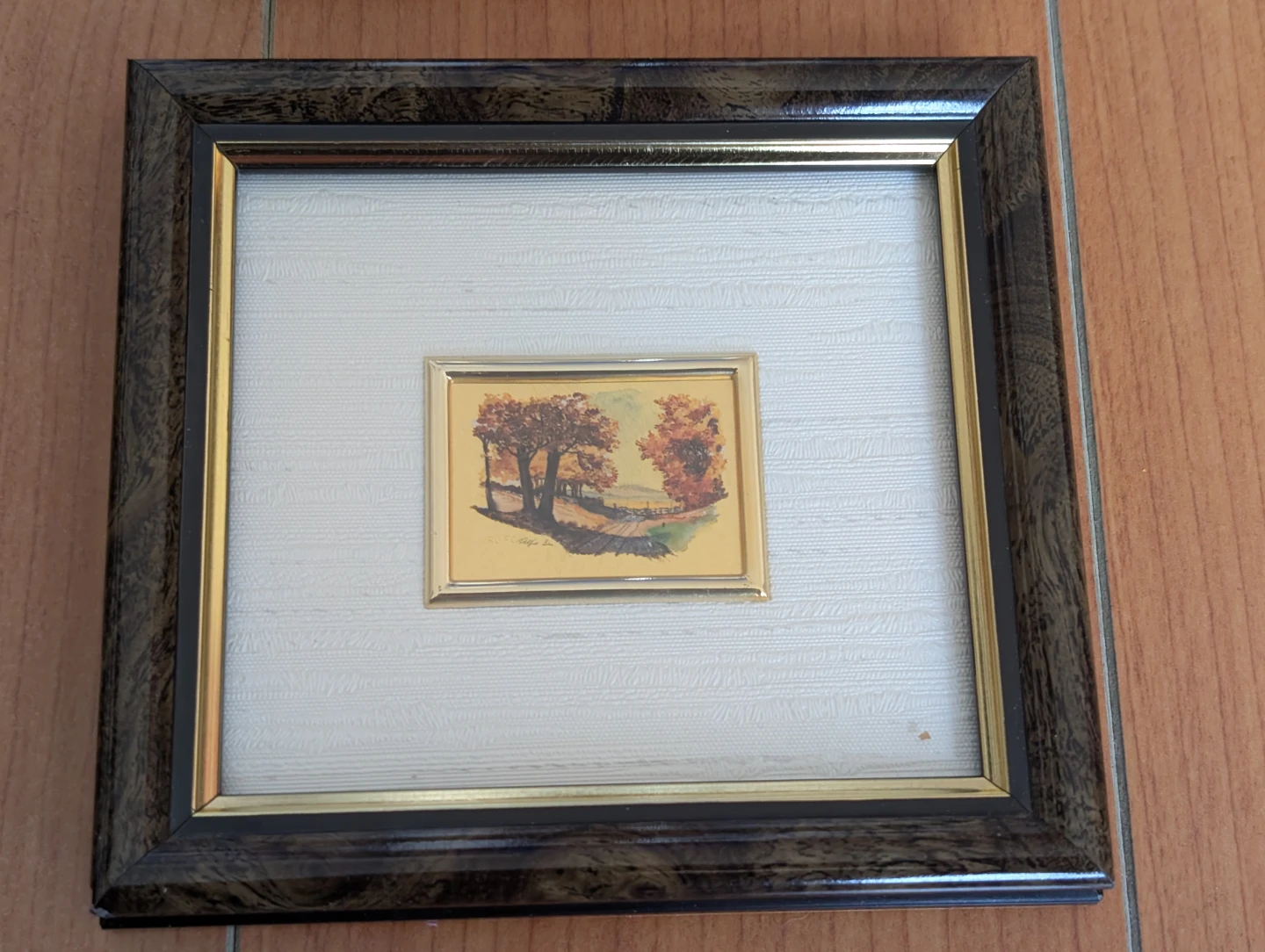 Set of 4 Framed Miniature Landscape Art Prints - photo 3