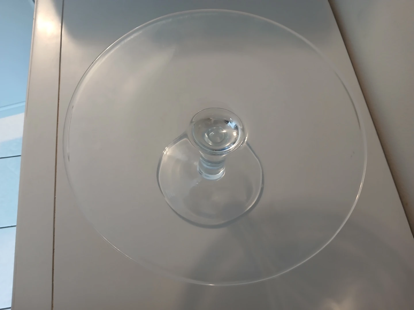 11" Glass Cake Stand plate pedestal - photo 4