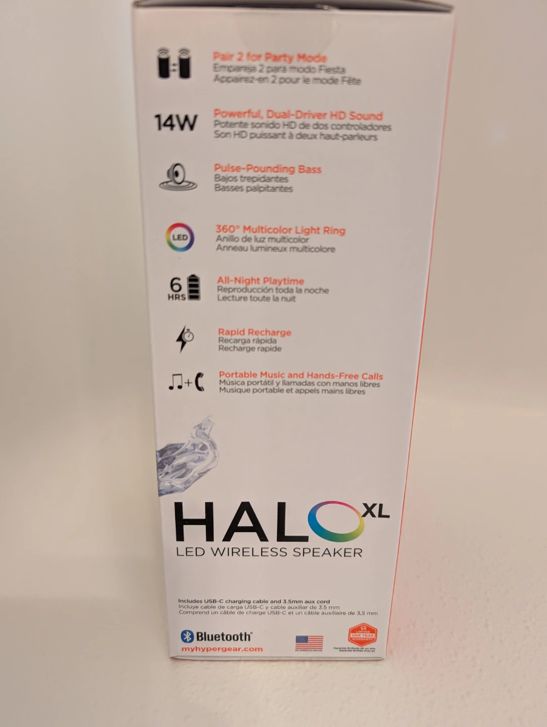 HyperGear Halo XL LED Wireless Speaker