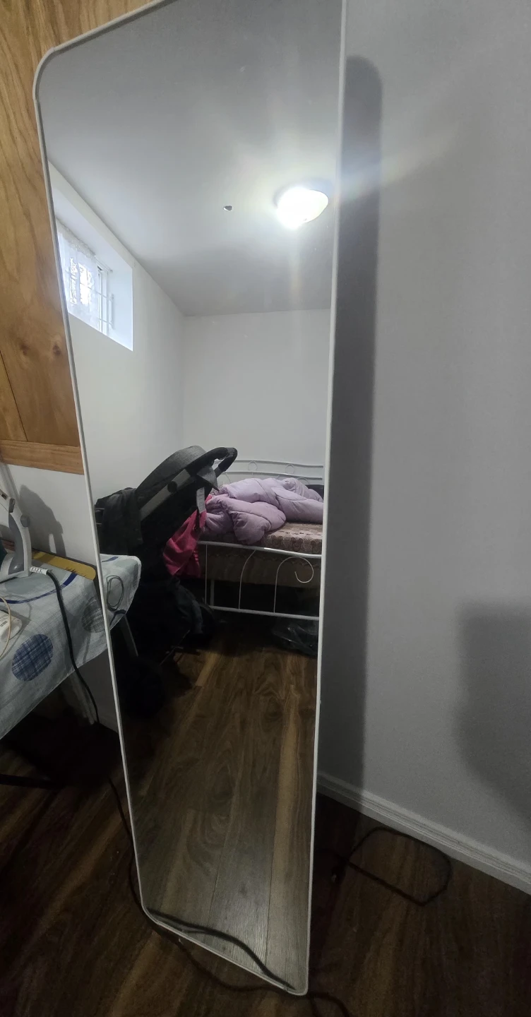Full Length Mirror with White Frame