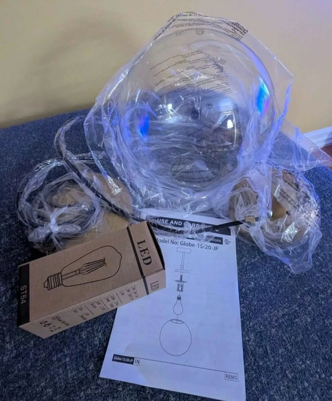 Globe Pendant Light Fixture