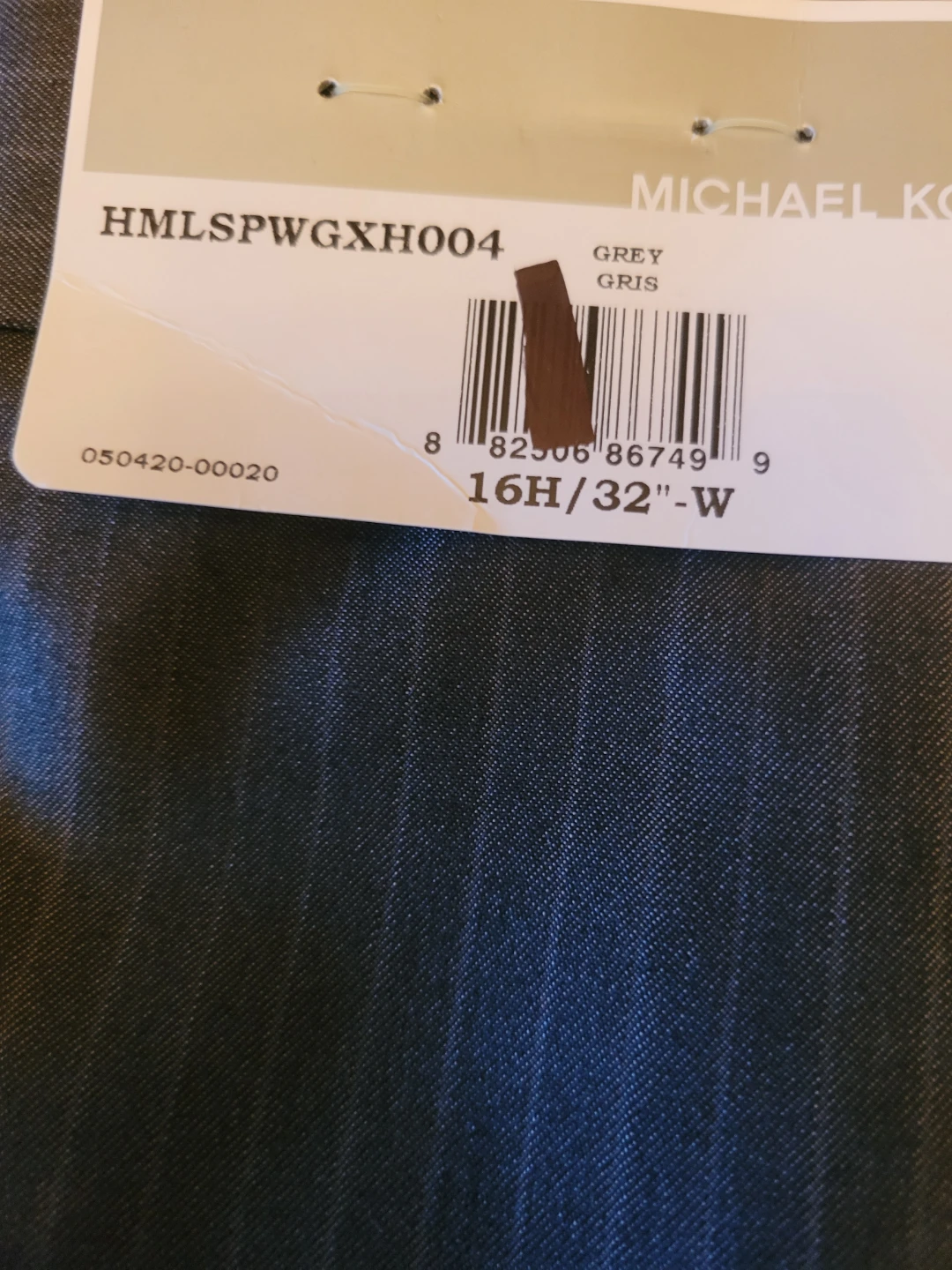 Michael Kors Men's Grey Pinstripe Suit Jacket and Pants - photo 4