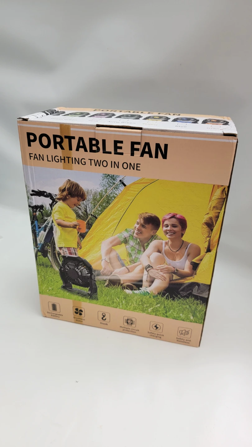 Rechargeable Camping Fan 20000mAh Portable Fan with Light - photo 3