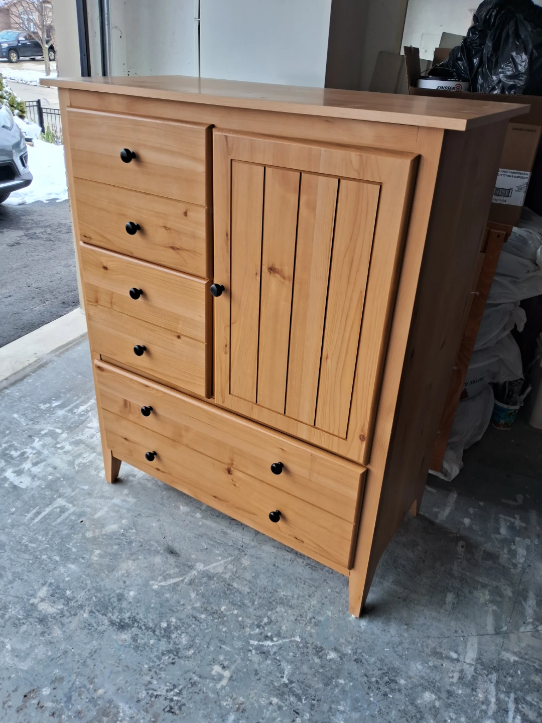 Wooden Dresser with Cabinet