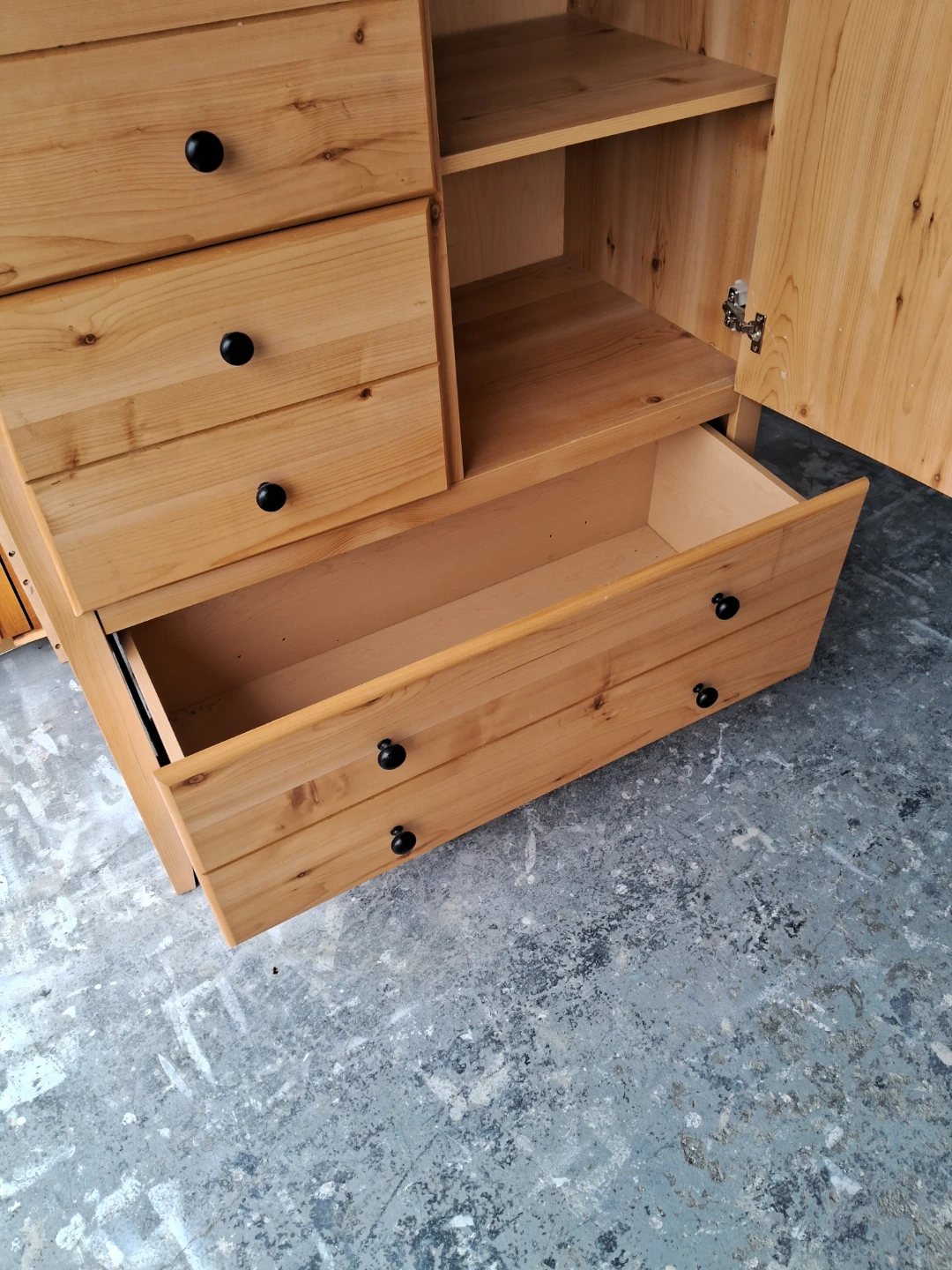 Wooden Dresser with Cabinet - photo 2