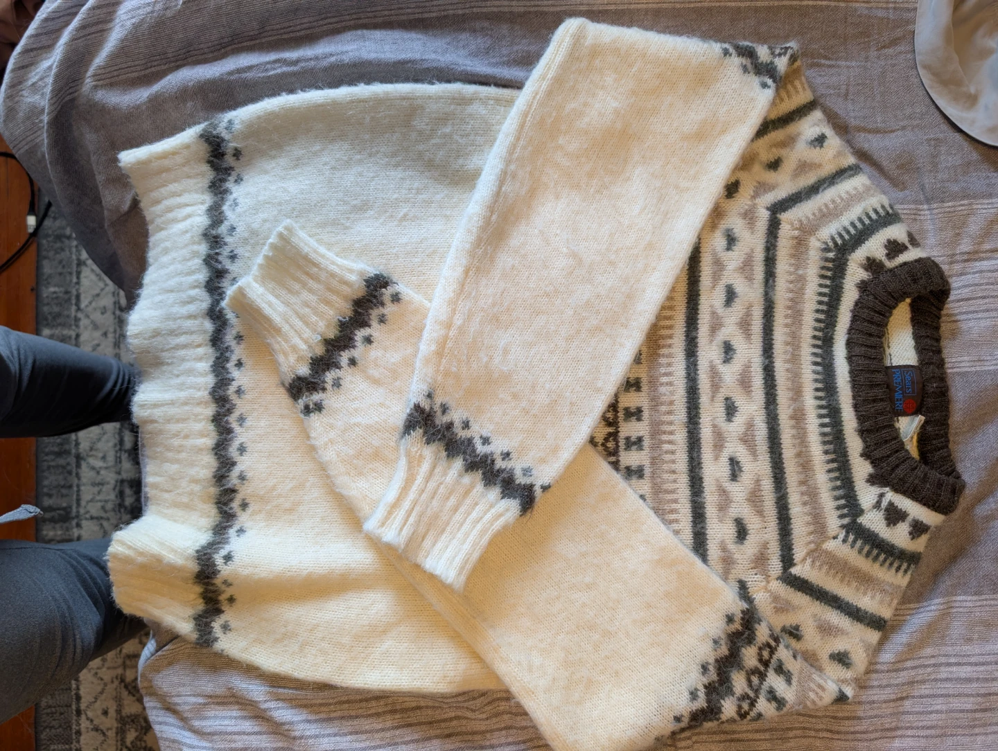 Vintage Sears Premiere Fair Isle Sweater
