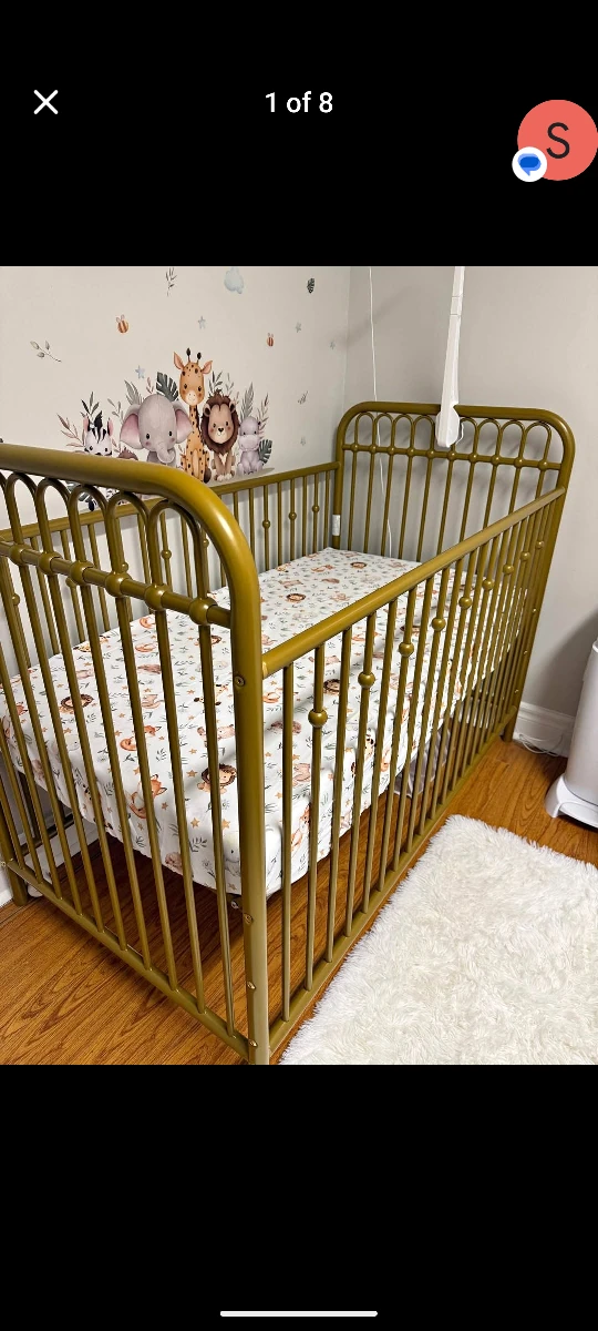 Gold Metal Crib - photo 3