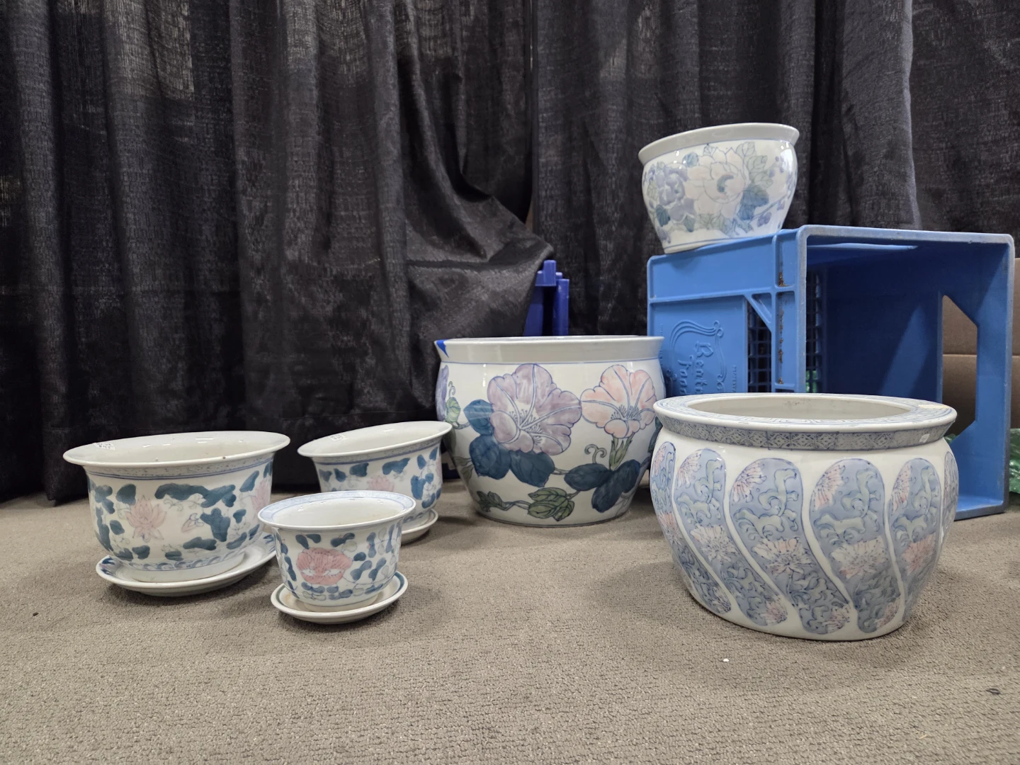 Set of 6 Decorative Ceramic Planters plant pots - photo 4