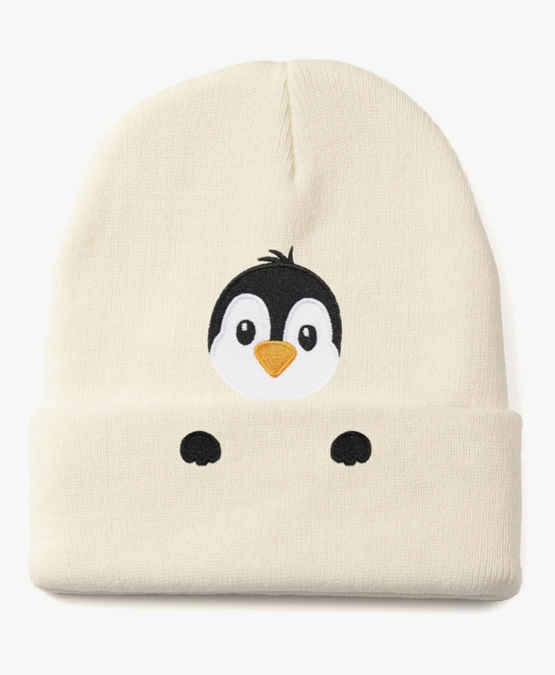 Cute Penguin Embroidered Beanie Hat | Funny Penguin Lovers