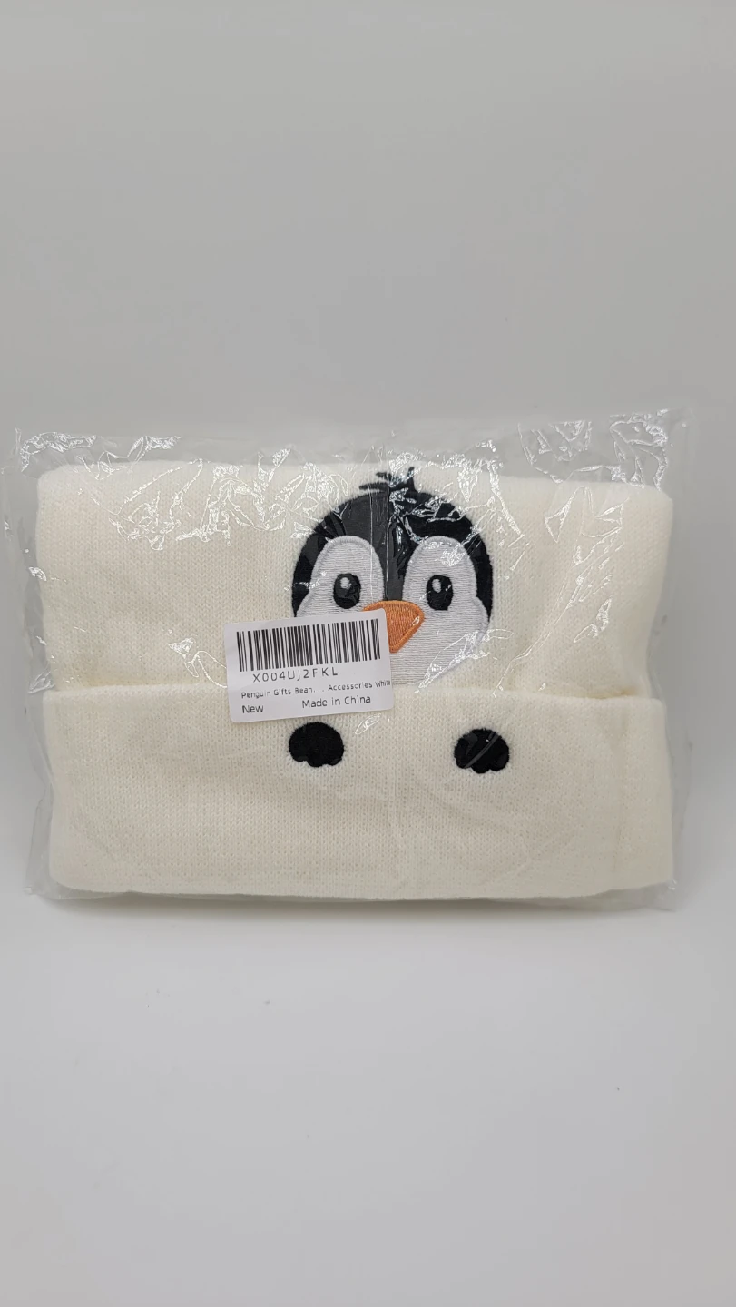 Cute Penguin Embroidered Beanie Hat | Funny Penguin Lovers - photo 2