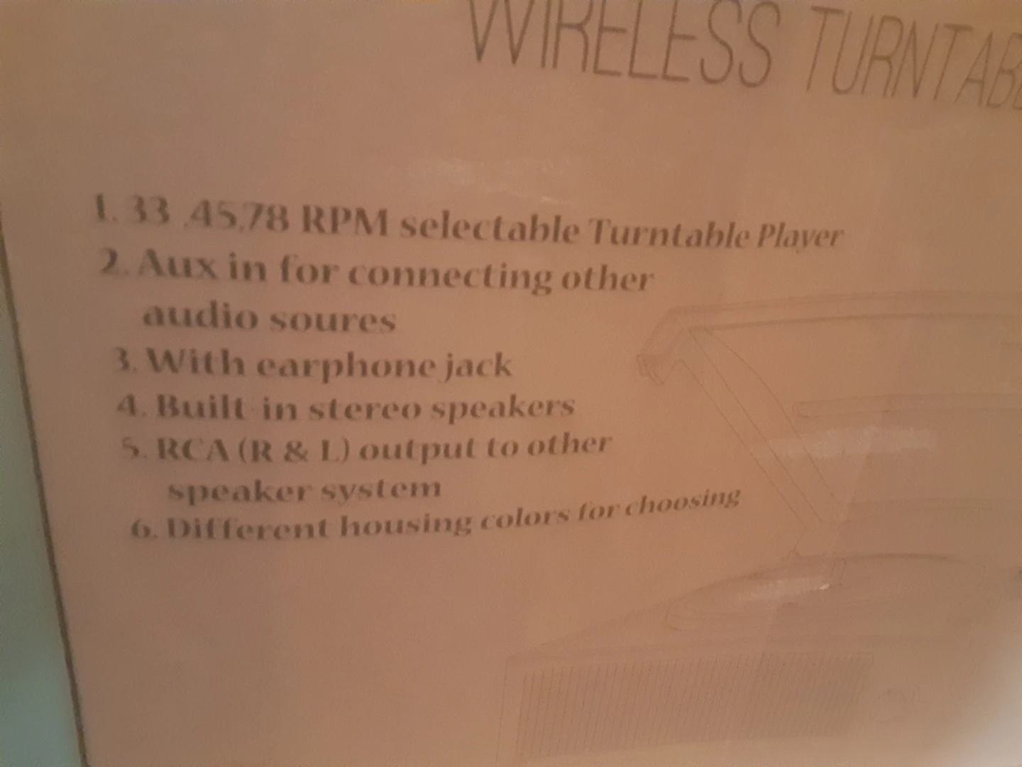 New Turntable in the box/instructions - photo 2