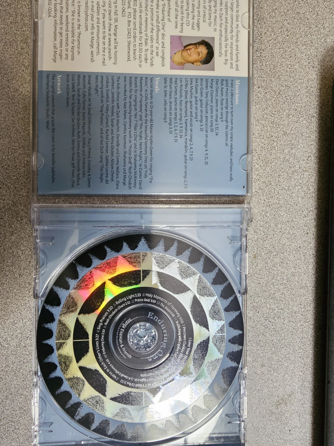 Enduring One CD by Marge Eiseman & Friends - photo 2