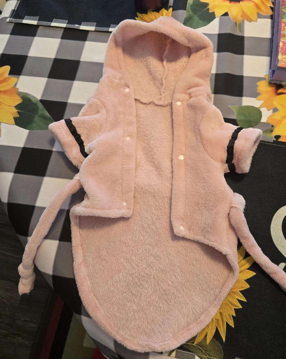 Pink Dog Robe with Belt - photo 2
