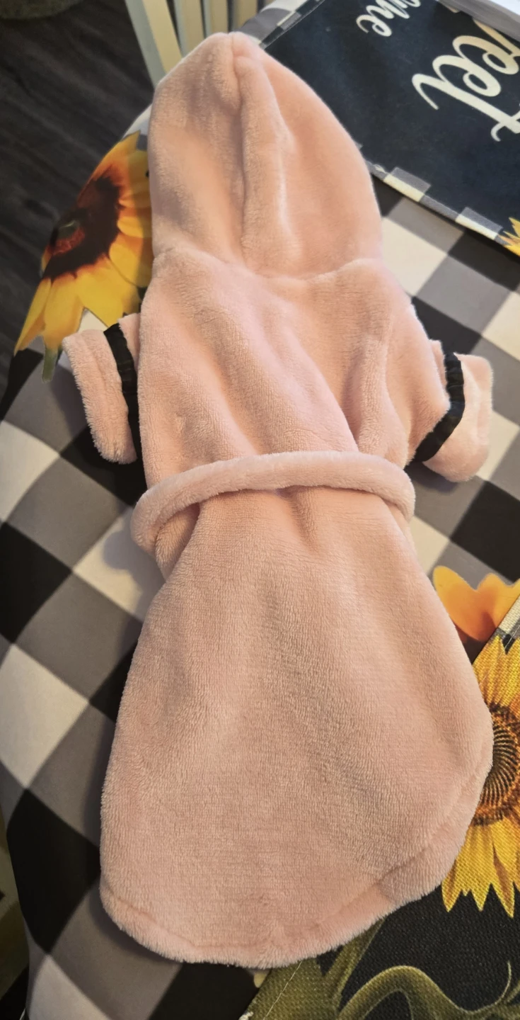Pink Dog Robe with Belt - photo 4