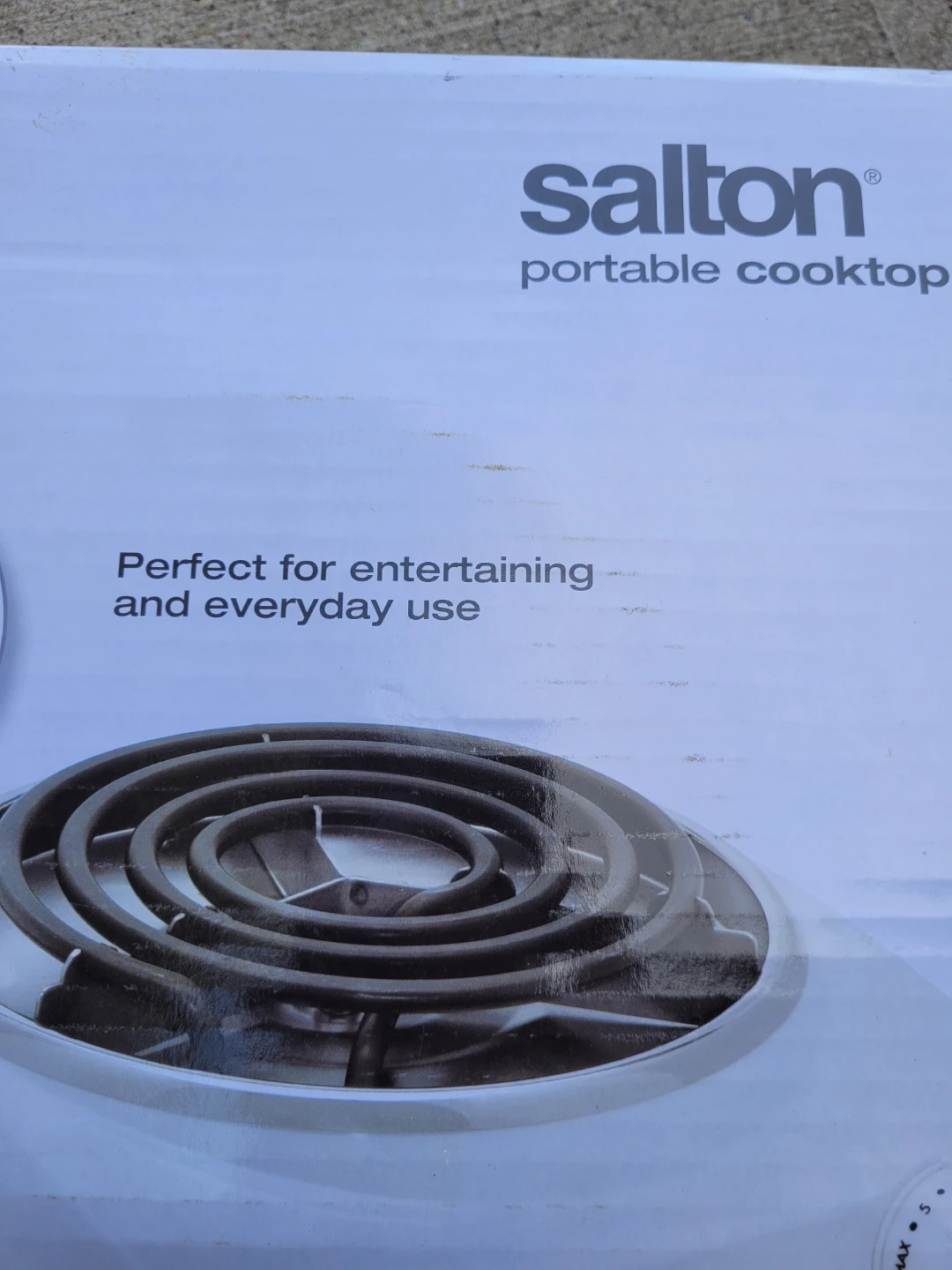 Salton Electric cooktop