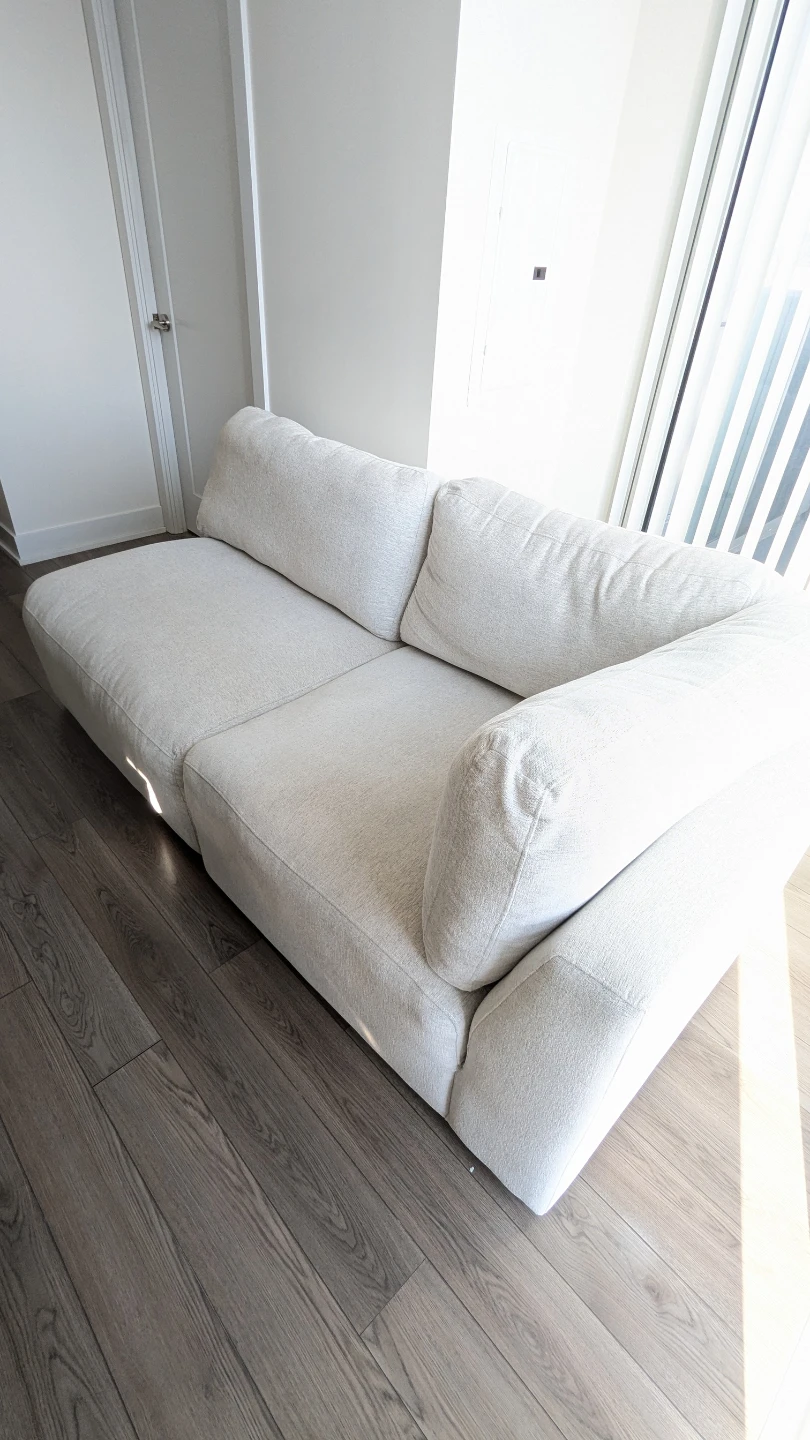 Kort & Co. Lotus modular sectional sofa, 2 pieces, gray chenille