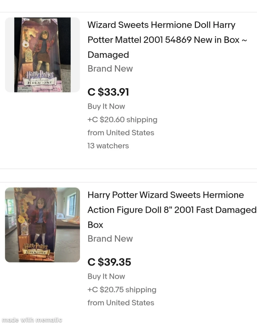 Harry Potter Hermione Doll & Casting Stones Starter Game - photo 2