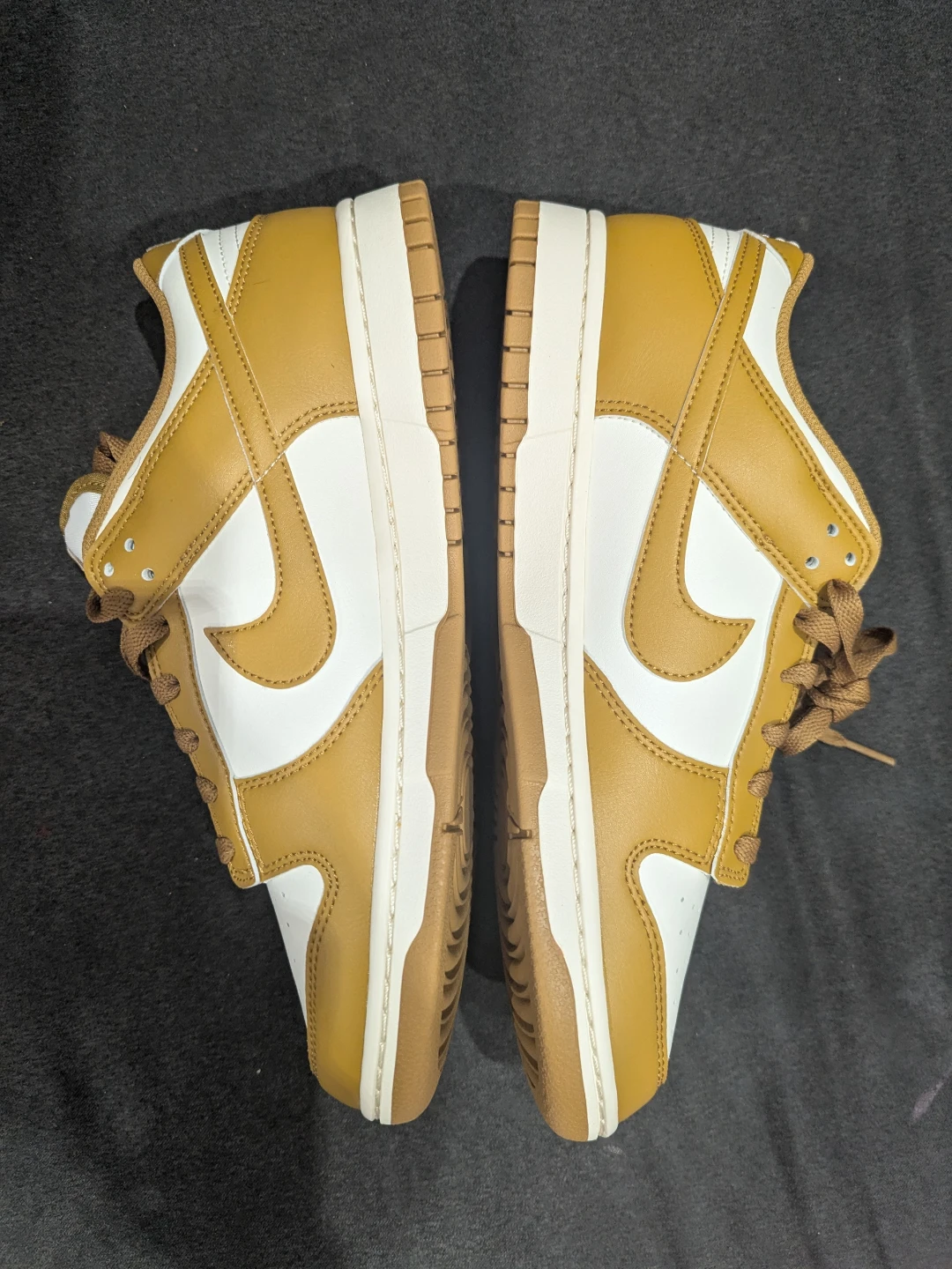 Nike Dunk Low White Golden Tan Sneakers 10US mens - photo 2