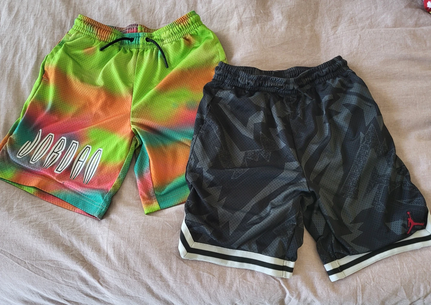 Youth Jordan Shorts (2 Pairs): size Large