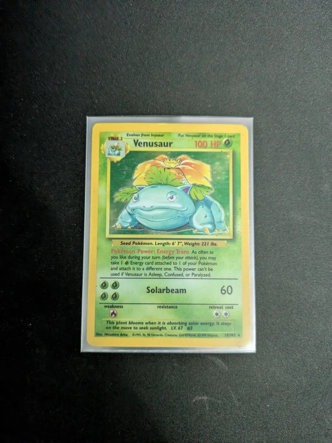Venusaur Base Set Holo 15/102
