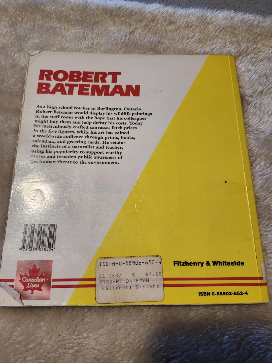 Robert Bateman Book by Marjorie E. White - photo 2