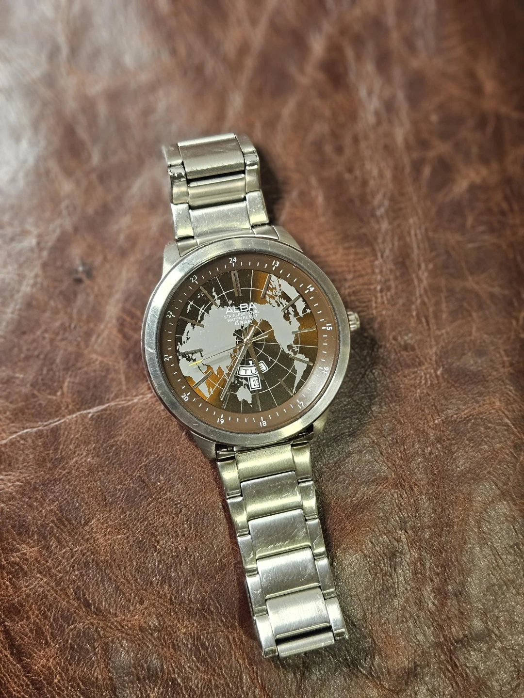 ALBA Stainless Steel Water Resist 5 BAR Watch