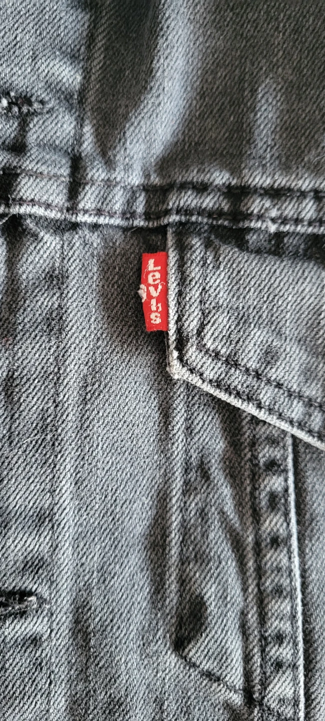 Levi's Relaxed Fit Trucker Vest - Grey Denim - photo 3
