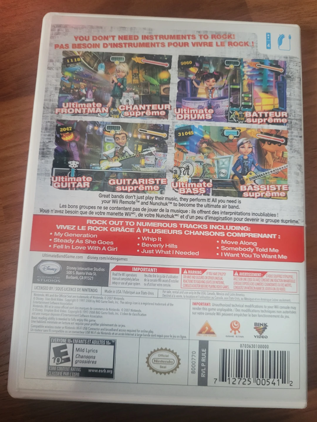 Wii Just Dance and Ultimate Band  Video Games - photo 4