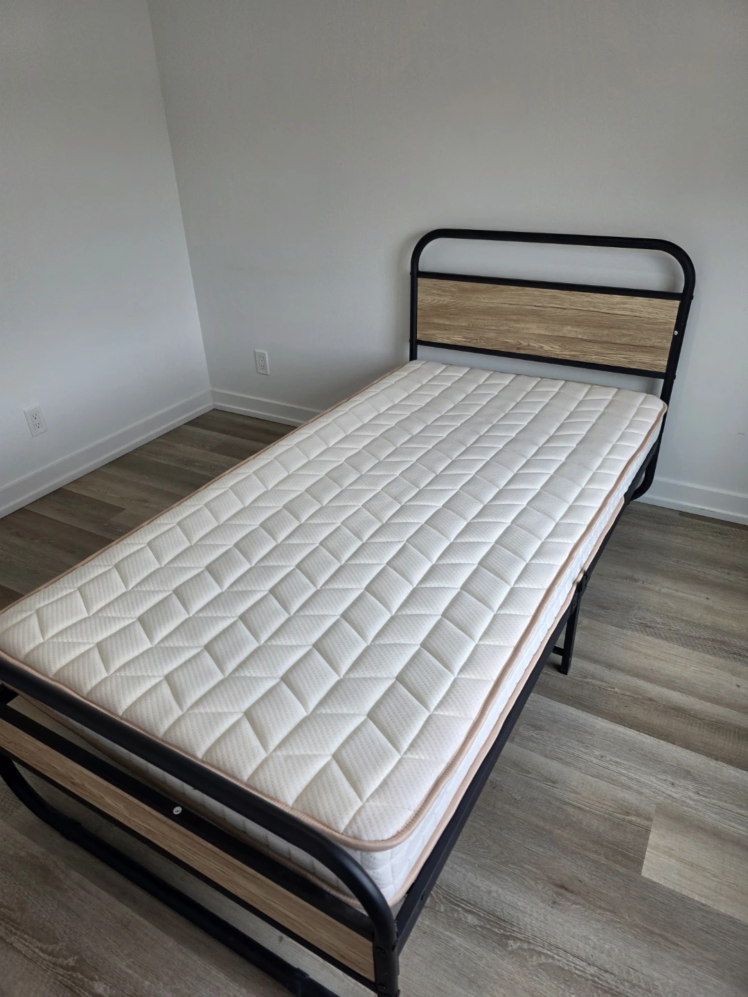Single bed frame + mattress for sale