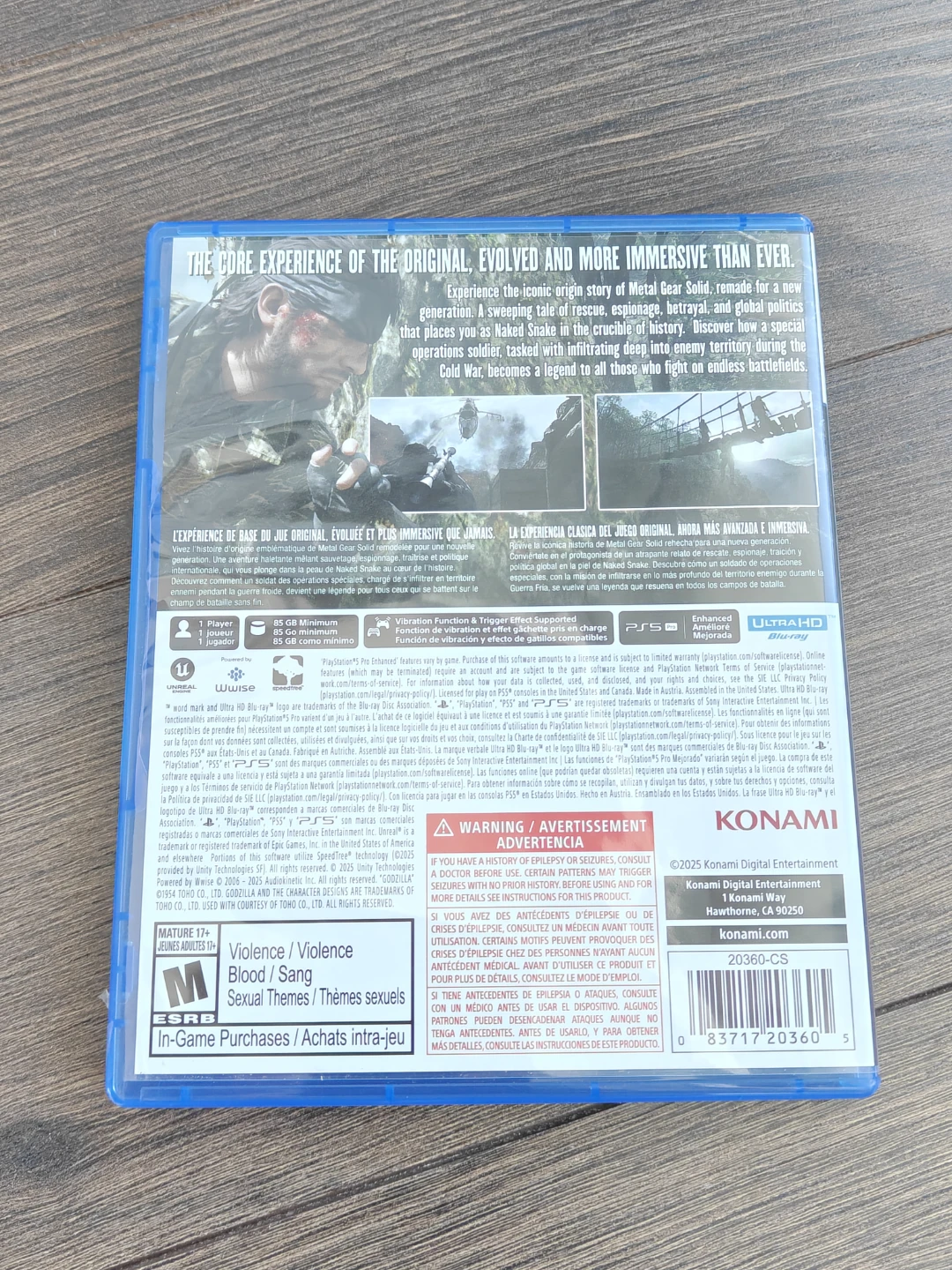 Metal Gear Solid: Snake Eater Tactical Edition PS5 - photo 3