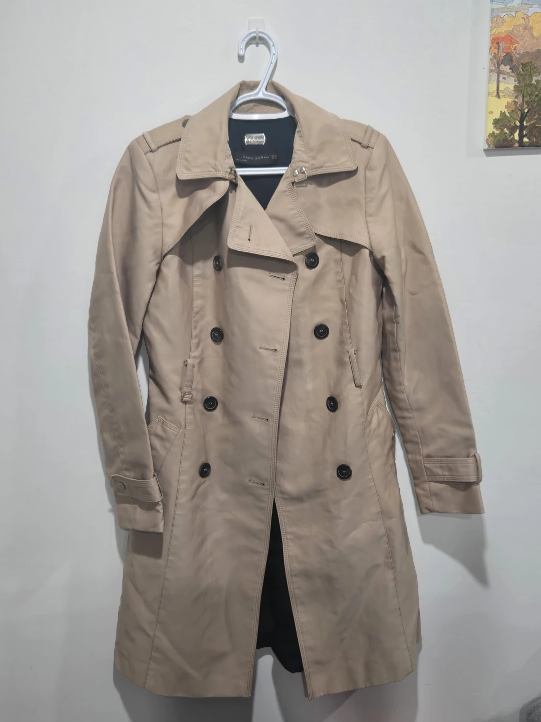 Zara Women's Khaki Trench Coat