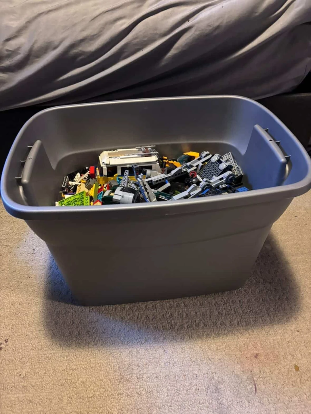 Large Tub of Assorted LEGO Bricks and Pieces - photo 2