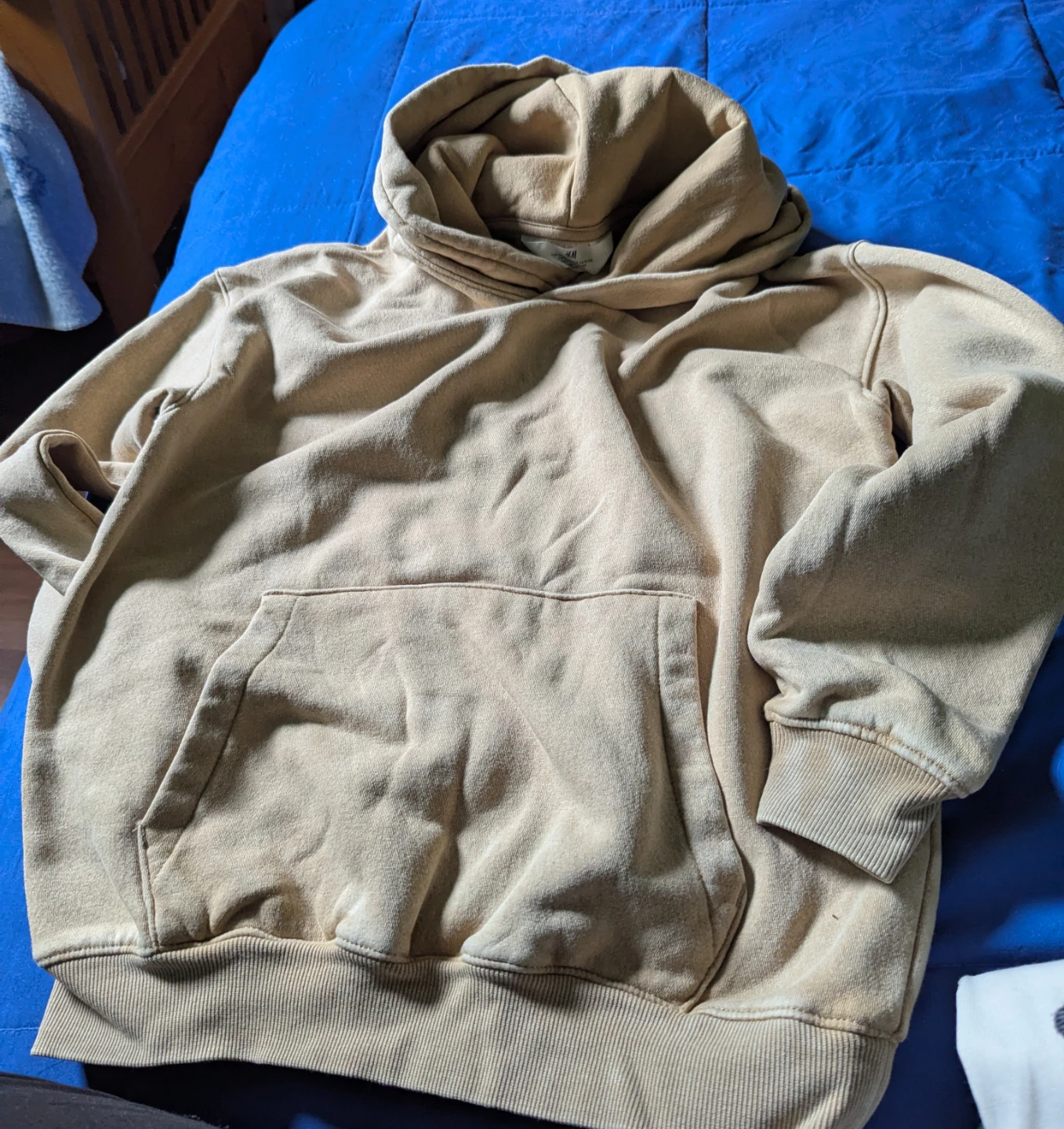 H&M Hooded Sweatshirt Hoodie Tan Size 10-12A - photo 2