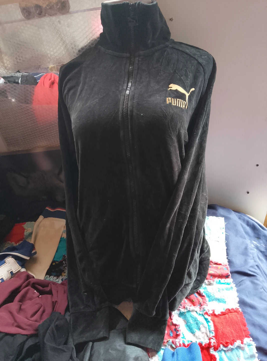 Puma Velour Track Jacket Size M